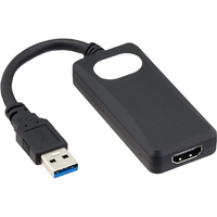 アイネックス USB3．0-HDMI変換アダプタ ブラック AMC-USBHDA