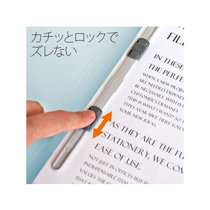 プラス フラットファイル厚とじ ノンステッチ A4タテ ロイヤルブルー F876628-79-111-イメージ8