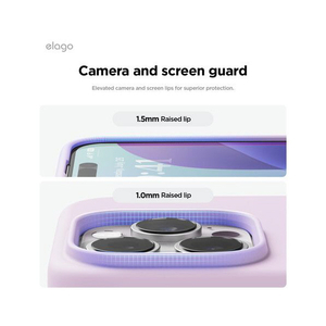 elago iPhone16Pro用シリコンケｰス ライトライラック EL_IPRCSSCS3_LL-イメージ6