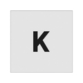 アイマーク ステンシル K 文字サイズ50×40mm FC653JF-8186063