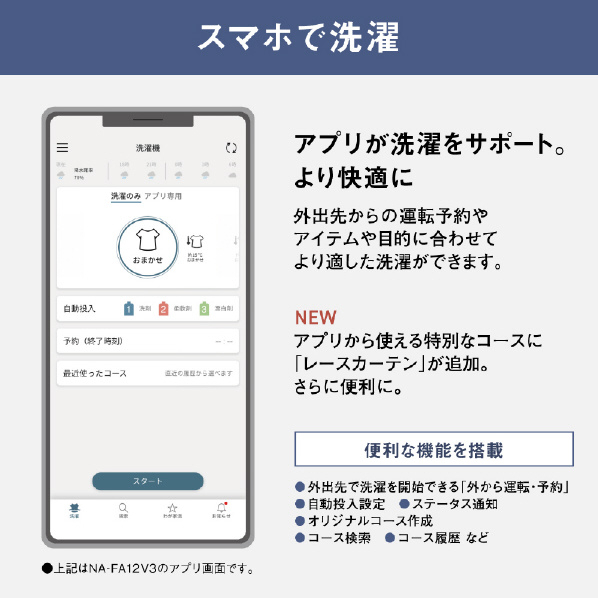 パナソニック 10．0kgインバーター全自動洗濯機 ホワイト NA-FA10K3-W 0kg