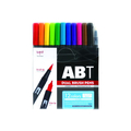 トンボ鉛筆 デュアルブラッシュペン ABT 12色ベーシック F040155-AB-T12CBA