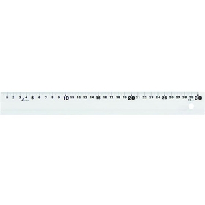 シンワ アルミ直尺_アル助_30cm_ホワイト 65418 FC717WF-1477599-イメージ1