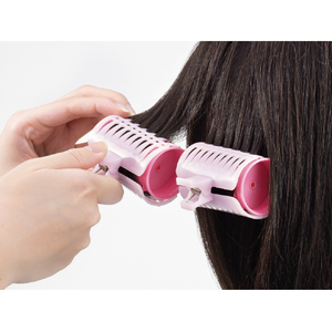 コイズミ ヘアカーラー(4本タイプ) ピンク KHC-V401/P-イメージ3