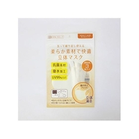 ダイリン販売 ダイリン/柔らか素材で快適 立体マスク おとな用 アイボリー 3枚 FCM3594