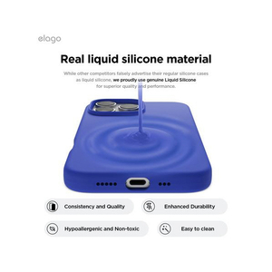 elago iPhone16Pro用シリコンケｰス コバルトブルー EL_IPRCSSCS3_CB-イメージ4