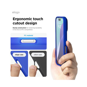 elago iPhone16Pro用シリコンケｰス コバルトブルー EL_IPRCSSCS3_CB-イメージ7