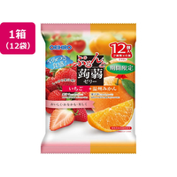 オリヒロ ぷるんと蒟蒻ゼリーパウチ いちご+温州みかん 12個×12袋 FCF228U
