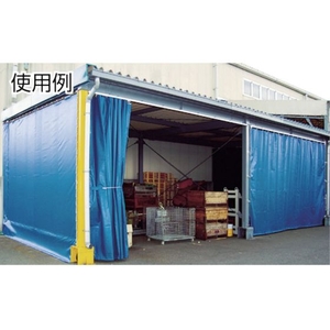トラスコ中山 TRUSCO ターポリンシート ブラック 1800×1800 0.35mm厚 縦559N／3cm､横539N／3cm縦69N､横69Nブラック1.81.8 FC425HT-7654162-イメージ2