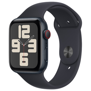 Apple Apple Watch SE(GPS + Cellularモデル)- 44mm ミッドナイトアルミニウムケースとミッドナイトスポーツバンド - M/L MRH83J/A-イメージ1