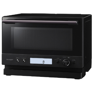 SHARP 23L ワイドフラットオーブンレンジ e angle select PLAINLY ブラック RE-WME6-B-イメージ2
