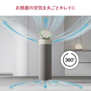 LGエレクトロニクス 空気清浄機 AeroBooster クリームホワイト AS557GSY0-イメージ5