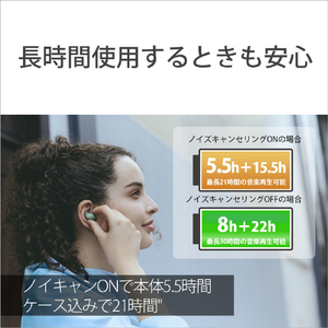 SONY ワイヤレスノイズキャンセリングステレオヘッドセット LinkBuds Fit ピンク WF-LS910N P-イメージ7