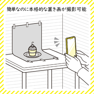 エレコム 置き画がキレイに映える背景シート 大判サイズ 3枚入り 大理石/スレート/漆喰 DGA-BPBGST-イメージ6