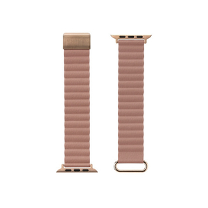 PGA Apple Watch 49/46/45/44/42mm用PUレザーマグネットバンド ピンク PGAW49MG05PK-イメージ1