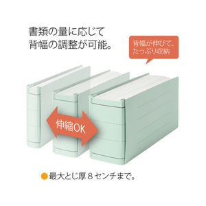 プラス 背幅伸縮フラットセノバスエコノミー 統一伝票用 ブルー F876630-88315-イメージ3