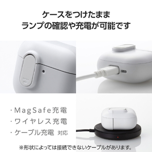 エレコム AirPods (第4世代)用 TOUGH SLIM Lock ホワイト AVA-AP06TSLWH-イメージ7