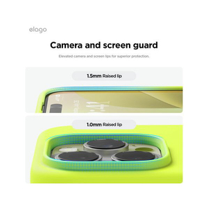 elago iPhone16Pro用シリコンケｰス ネオンイエロー EL_IPRCSSCS3_NY-イメージ6