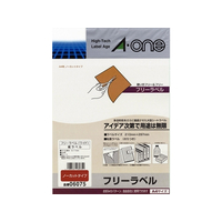 エーワン フリーラベル ワイド A4判ノーカット 6シート F877029-06075