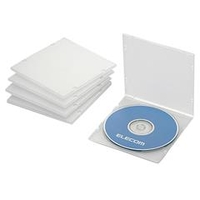 エレコム Blu-ray/DVD/CDケース(スリム/PP/1枚収納) 5パック CCD-JPCS5シリーズ クリア CCD-JPCS5CR