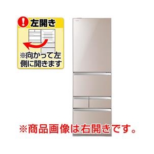 東芝 GR-J43GXVEL(ZN) 【左開き】410L 5ドア冷蔵庫 Kual クリアレ