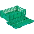 岐阜プラスチック工業 RSコンテナーRS-MM33(薄型折りたたみコンテナー) 緑 FC801GT-8362414
