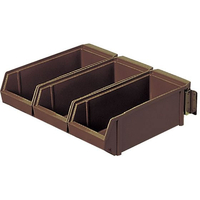 江部松商事 EBM/壁掛式 オーガナイザー 3列 3ヶ入 ブラック FC176KY-0101400