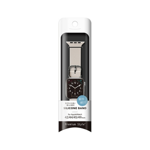 PGA Apple Watch 49/46/45/44/42mm用シリコンバンド アイボリー PGAW49SC02IV-イメージ2