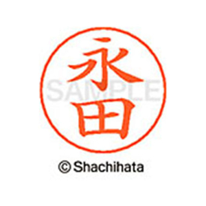 シヤチハタ ネームペン用ネーム シルバー 既製 永田 FC47312-X-GPS-1541-イメージ1