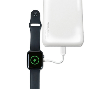 エアージェイ Apple Watch用 磁気5W充電ケーブル TYPE-C ホワイト MUJ-APWC1M WH-イメージ4