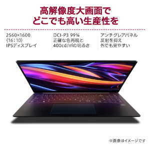 LG Electronics Japan ノートパソコン LG gram Pro 17 オブシディアンブラック 17Z90TP-GD88J-イメージ4