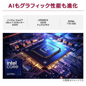 LG Electronics Japan ノートパソコン LG gram Pro 17 オブシディアンブラック 17Z90TP-GD88J-イメージ7