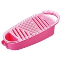 和平フレイズ 受皿付おろし器 キッチンアラモード ピンク KUO01P