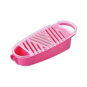 和平フレイズ 受皿付おろし器 キッチンアラモード ピンク KUO01P-イメージ1