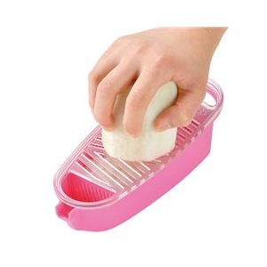 和平フレイズ 受皿付おろし器 キッチンアラモード ピンク KUO01P-イメージ2