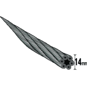トラスコ中山 Wスリング Aタイプ 14mm×1.0m FC864GR-1770241-イメージ4