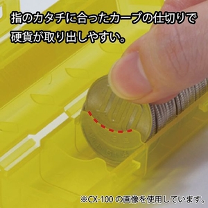 カール事務器 コインケース 5円硬貨 50枚収納 ブルー FCE070V-CX-5-B-イメージ3