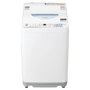 SHARP 6.5kg洗濯乾燥機 e angle select ホワイト系 EST6E2W-イメージ2