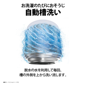 SHARP 6.5kg洗濯乾燥機 e angle select ホワイト系 EST6E2W-イメージ7