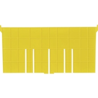 ＤＩＣプラスチック F型コンテナF-17用長手用仕切板 365×183 黄 イエロー183F-173654 FC314GG-5011809