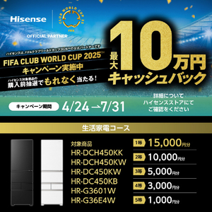 ハイセンス 【右開き】450L 5ドア冷蔵庫 シルクホワイト HR-DC450KW-イメージ16