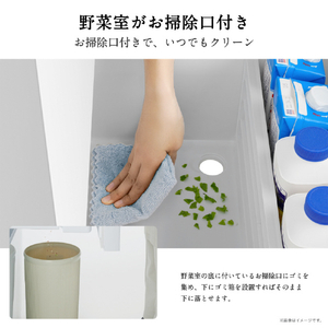 ハイセンス 【右開き】450L 5ドア冷蔵庫 シルクホワイト HR-DC450KW-イメージ9