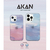 AKAN iPhone 13用ソフトクリアケース PINK pastel AK20984I13-イメージ2