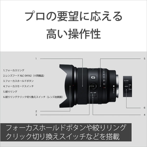 SONY デジタル一眼カメラα[Eマウント]用 大口径超広角単焦点レンズ SEL20F18G-イメージ10