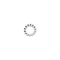 トラスコ中山 TRUSCO　外歯ワッシャー　三価白　サイズM6　110個入 B86-0006