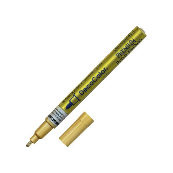 マービー 油性 メタリックマーカー デコカラープレミアム ゴールド 細字 FC367PH-240-G 人気・おすすめ｜使いやすい・旅行におすすめ 品質保証 全国発送 在庫限り
