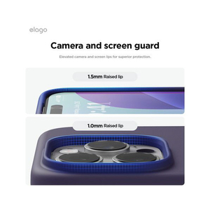 elago iPhone16Pro用シリコンケｰス ディープパープル EL_IPRCSSCS3_DP-イメージ6