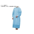 竹虎 フェルラックNo.40 アイソレーションガウンフリー ブルー 10枚×10袋 0 FC554VD-3695839