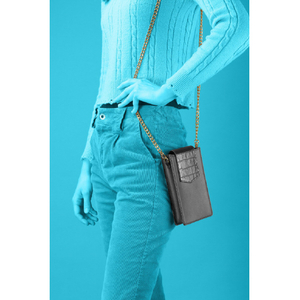 Cellularline MiniBag ショルダーバッグ カード収納 ブラック MINIBAGJOYK-イメージ3