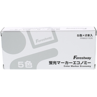 Forestway 蛍光マーカーエコノミー 5色×各2本 F838821-FRW631535